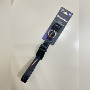 Perri's Pink Floyd Prisms Logo Dog Collar Black Medium